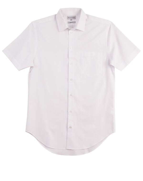 Men's Cvc Oxford Short Sleeve Shirt - Image 5