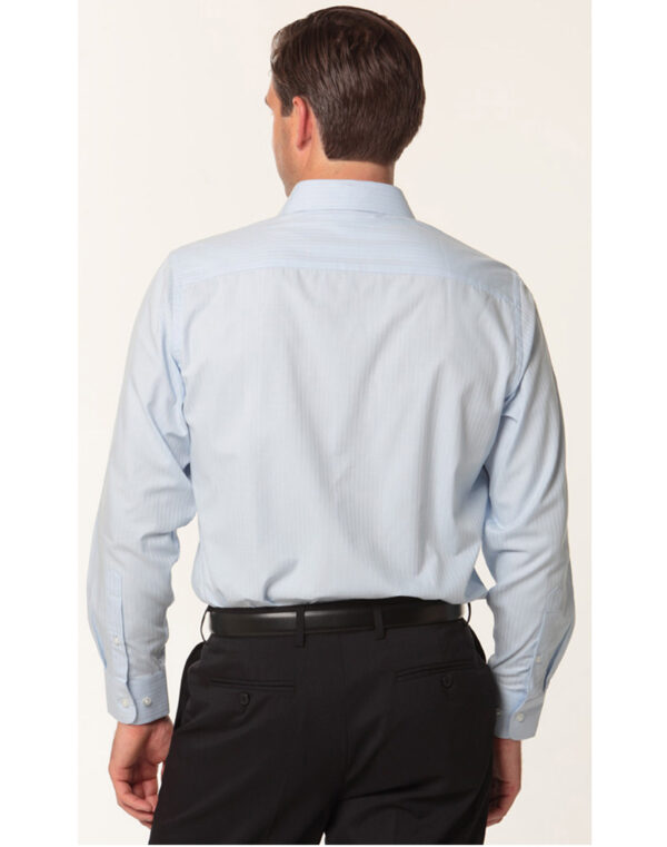 Men's Mini Herringbone Long Sleeve Shirt - Image 2