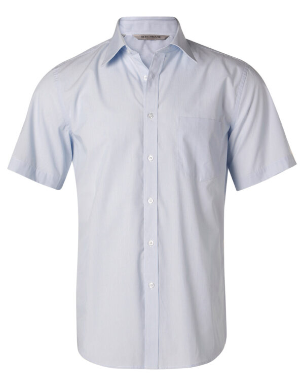 Men's Fine Stripe Short Sleeve Shirt - Image 3