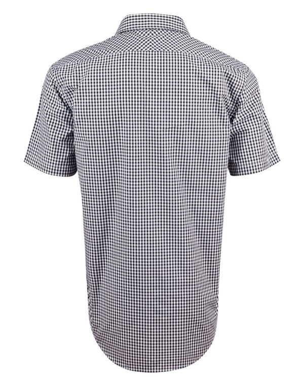 Men’s Gingham Check Short Sleeve Shirt - Image 2