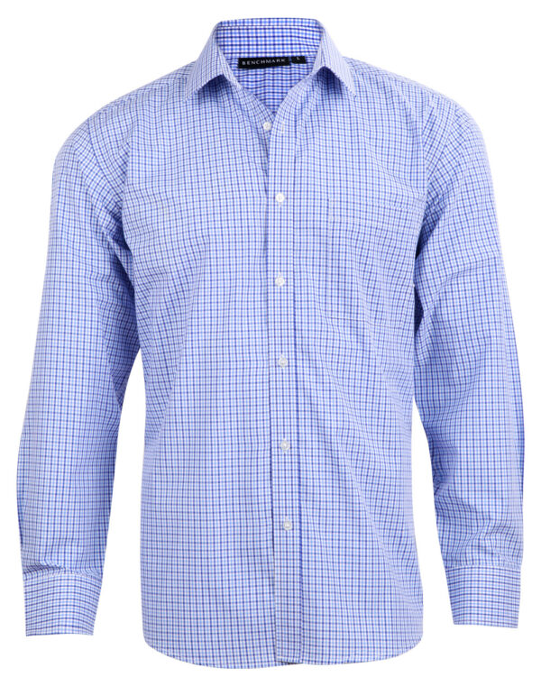 Men’s Multi Tone Check Long Sleeve Shirt - Image 4