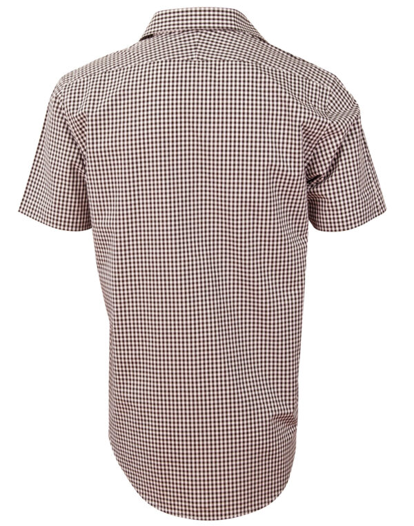 Men’s Gingham Check Short Sleeve Shirt - Image 2