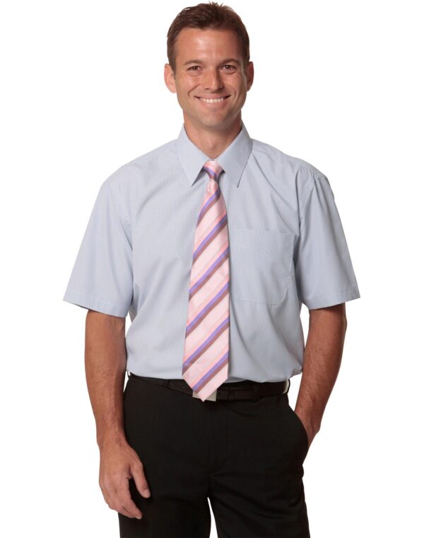 Men's Mini Check Short Sleeve Shirt - Image 2