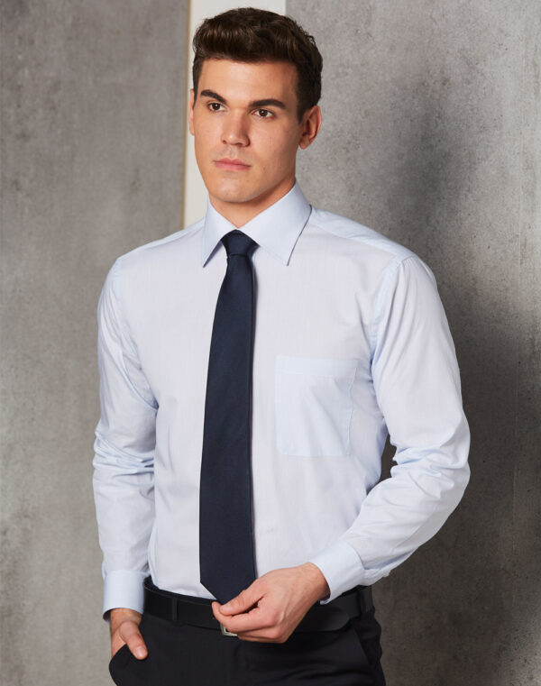 Men’s Mini Check Premium Cotton Long Sleeve Shirt