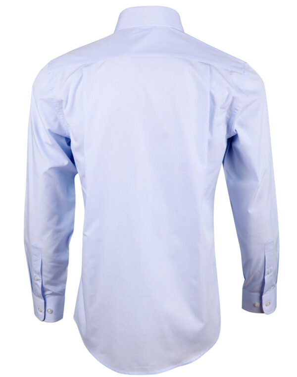 Men’s Mini Check Premium Cotton Long Sleeve Shirt - Image 2