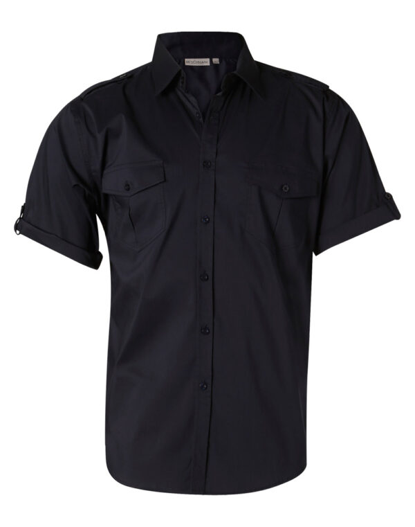 Men's Short Sleeve Military Shirt - Image 6