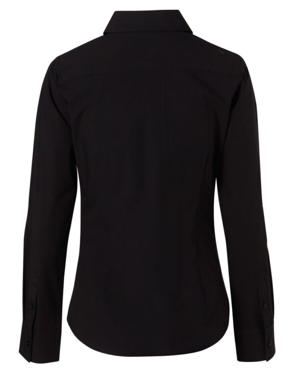 Women's Cotton/Poly Stretch Long Sleeve Shirt - Image 2