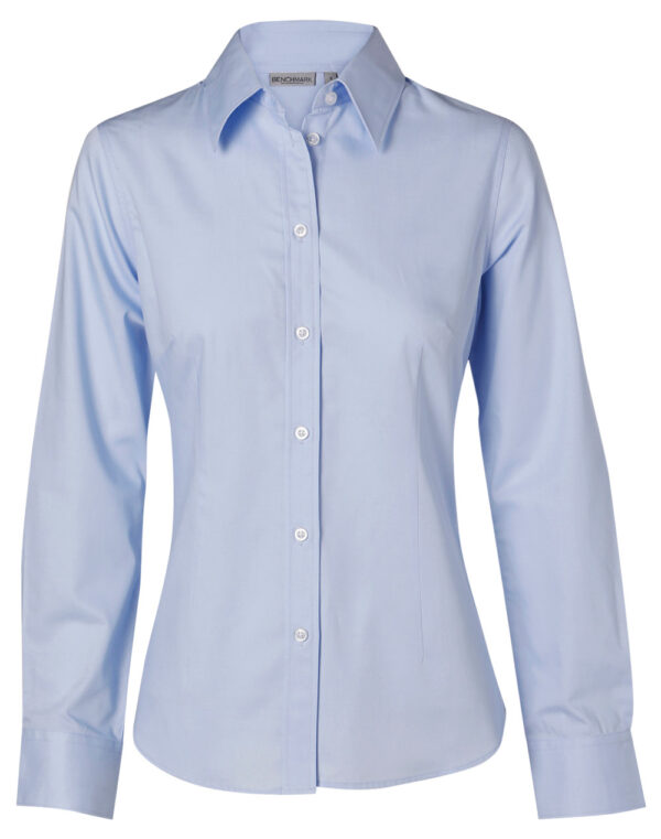 Women's Fine Twill Long Sleeve Shirt - Image 3