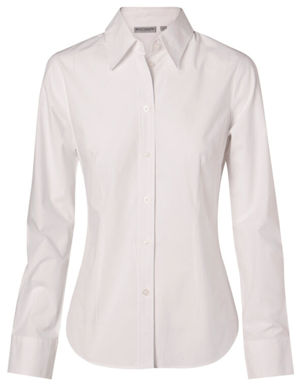Women's Fine Twill Long Sleeve Shirt - Image 4
