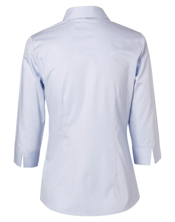 Women's Fine Twill 3/4 Sleeve Shirt - Image 2