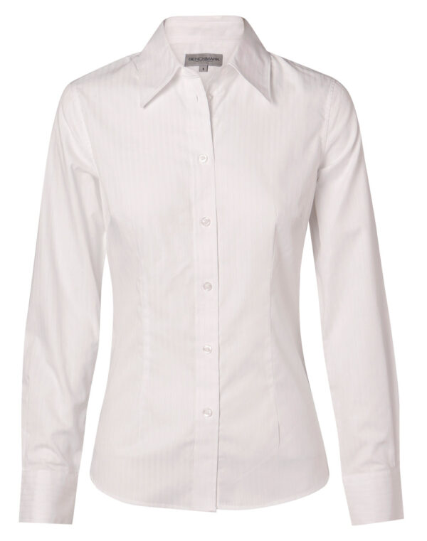 Women's Self Stripe Long Sleeve Shirt - Image 4