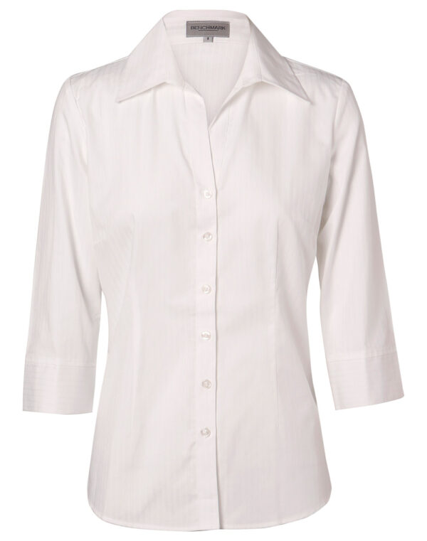 Women's Self Stripe 3/4 Sleeve Shirt - Image 4