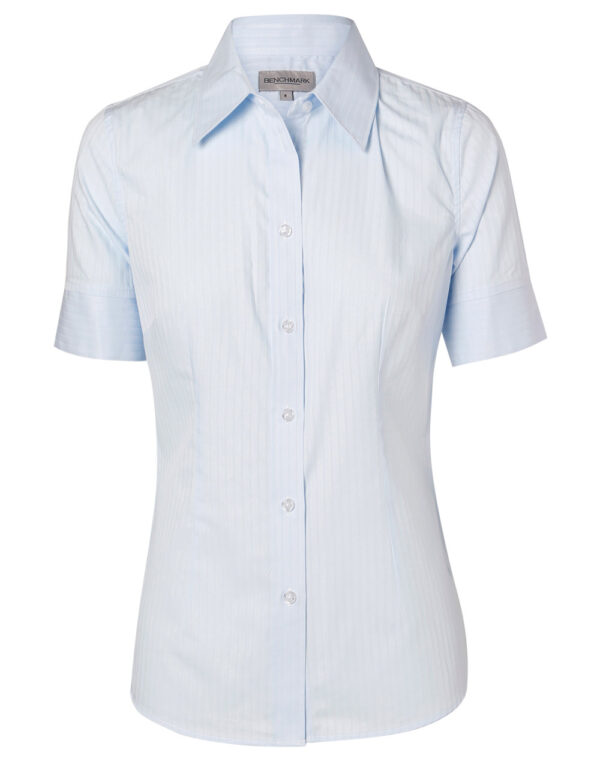 Women's Self Stripe Short Sleeve Shirt - Image 3