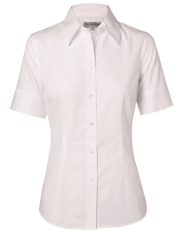 Women's Self Stripe Short Sleeve Shirt - Image 4