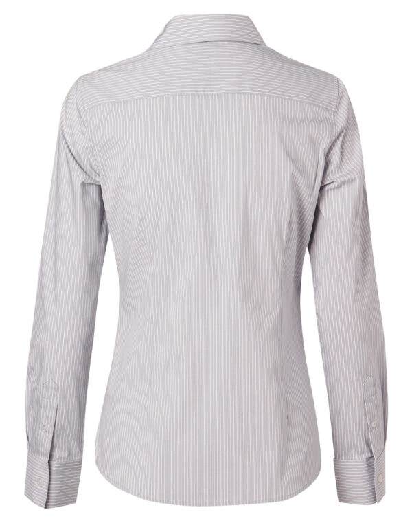 Women's Ticking Stripe Long Sleeve Shirt - Image 2