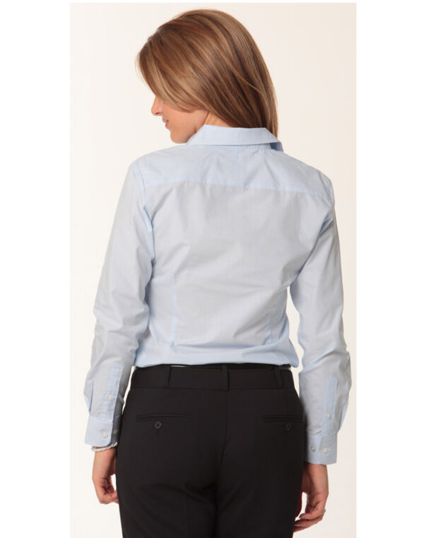 Women's Fine Stripe Long Sleeve Shirt - Image 2