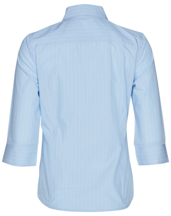 Women's Pin Stripe 3/4 Sleeve Shirt - Image 2