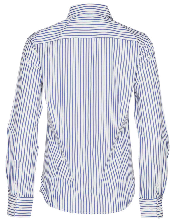 Ladies'  Executive Sateen Stripe Long Sleeve Shirt - Image 2