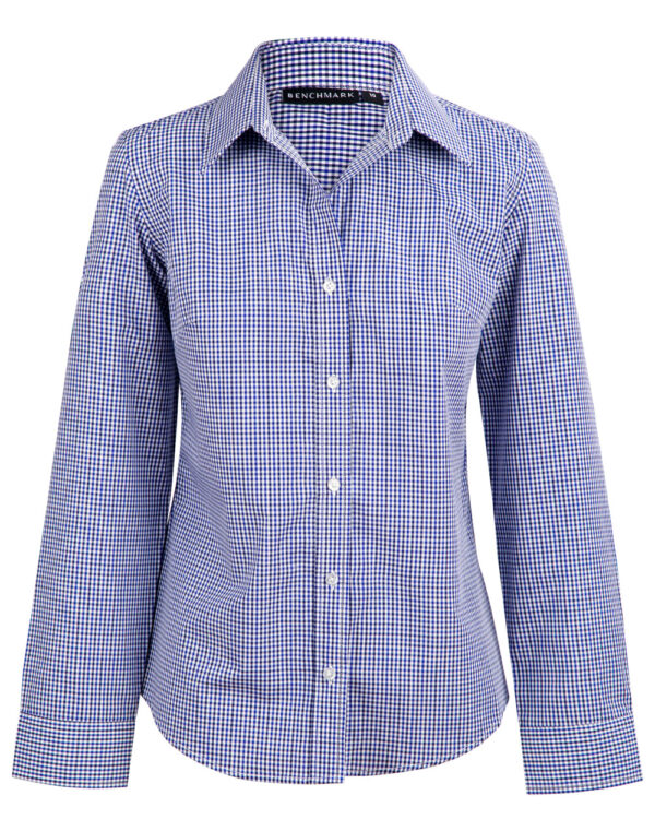 Ladies’ Multi Tone Check Long Sleeve Shirt - Image 3
