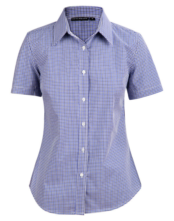 Ladies’ Multi Tone Check Short Sleeve Shirt - Image 3