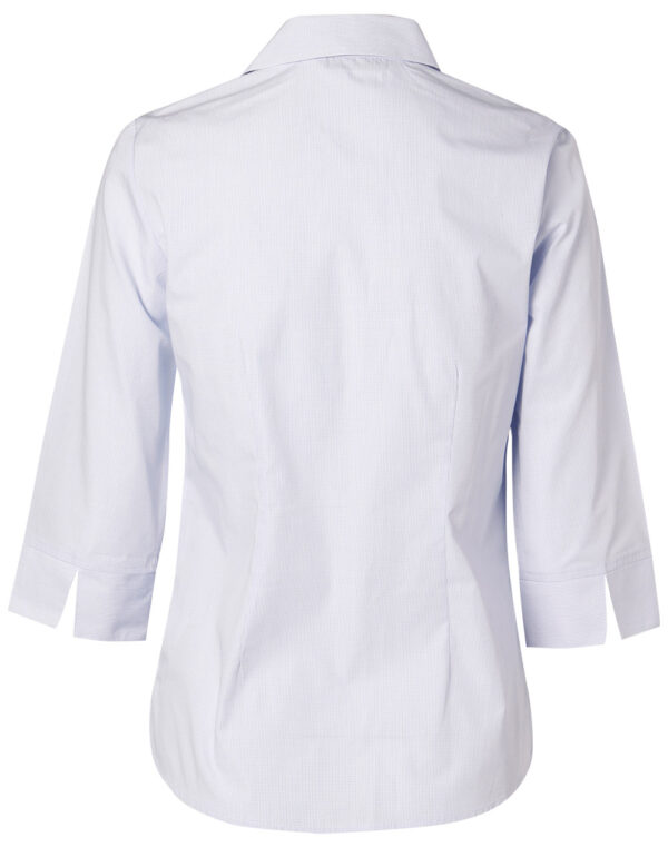 Women's Mini Check 3/4 Shirt - Image 2