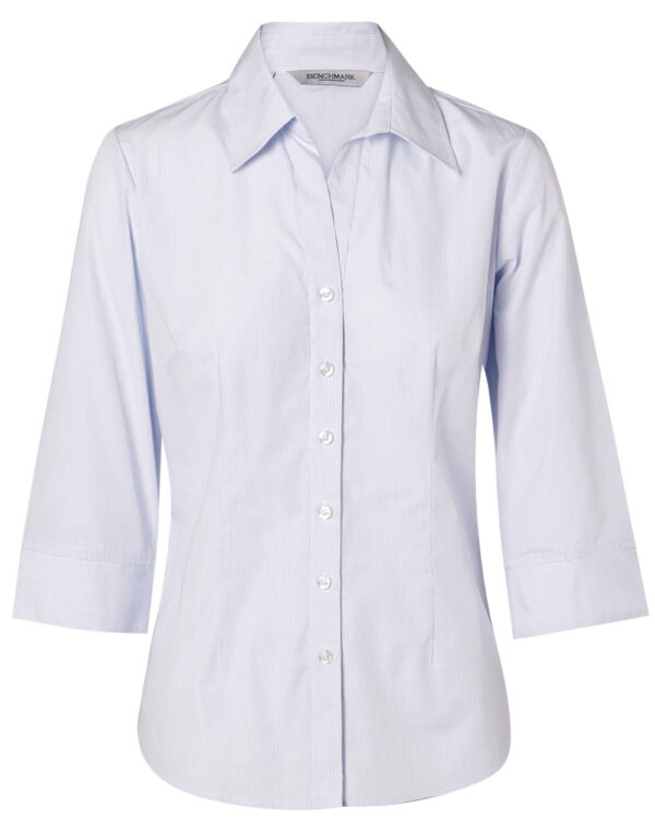Women's Mini Check 3/4 Shirt - Image 4