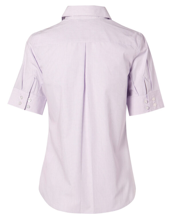 Women's Mini Check Short Sleeve Shirt - Image 2