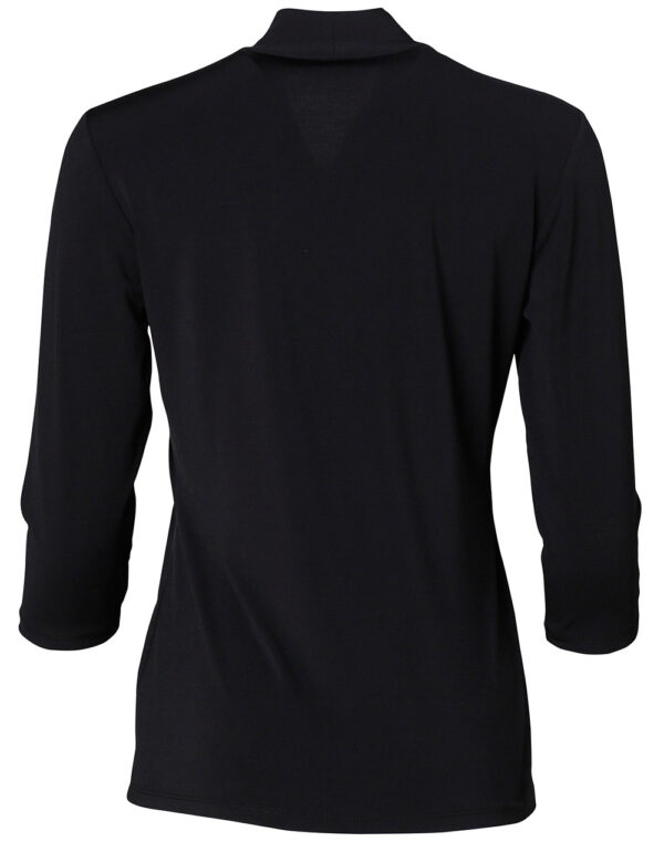 Ladies 3/4 Sleeve Stretch Knit Top Isabel - Image 2