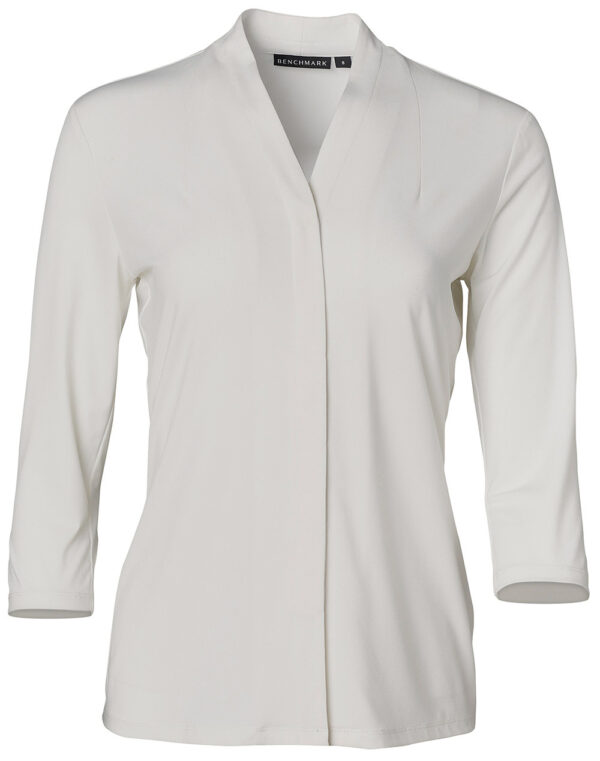 Ladies 3/4 Sleeve Stretch Knit Top Isabel - Image 7