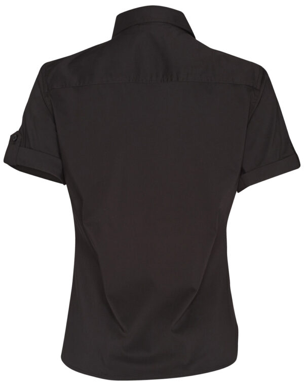 Women's Short Sleeve Military Shirt - Image 2