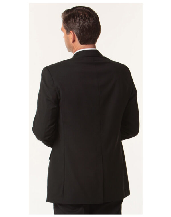 Men's Wool Blend Stretch Two Buttons Jacket - Image 2