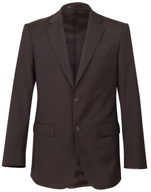 Men's Wool Blend Stretch Two Buttons Jacket - Image 3