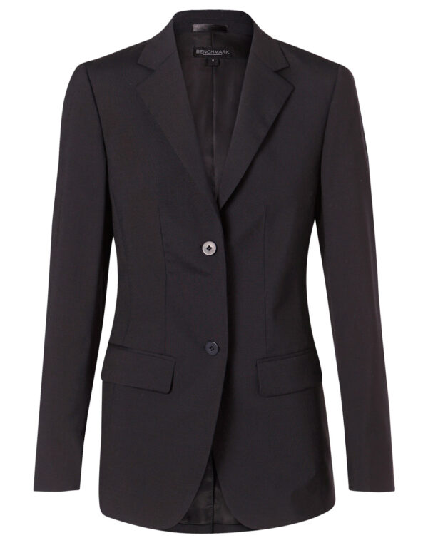 Women's Wool Blend Stretch Mid Length Jacket - Image 3