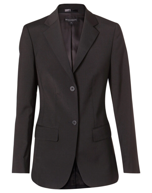 Women's Wool Blend Stretch Mid Length Jacket - Image 4