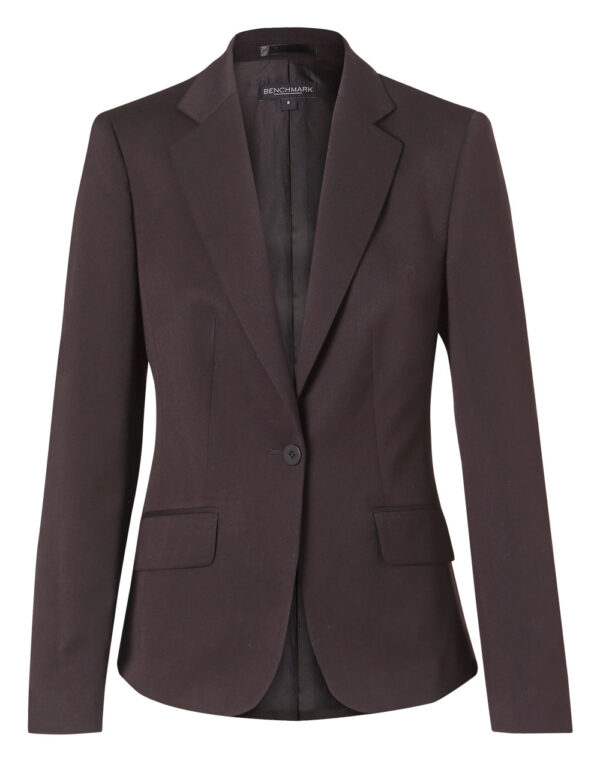 Women's Poly/Viscose Stretch One Button Cropped Jacket - Image 4