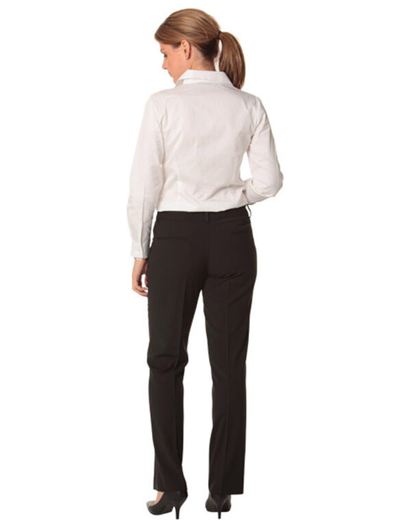 Women's Wool Blend Stretch Slim Leg Flexi Waist Pants - Image 2
