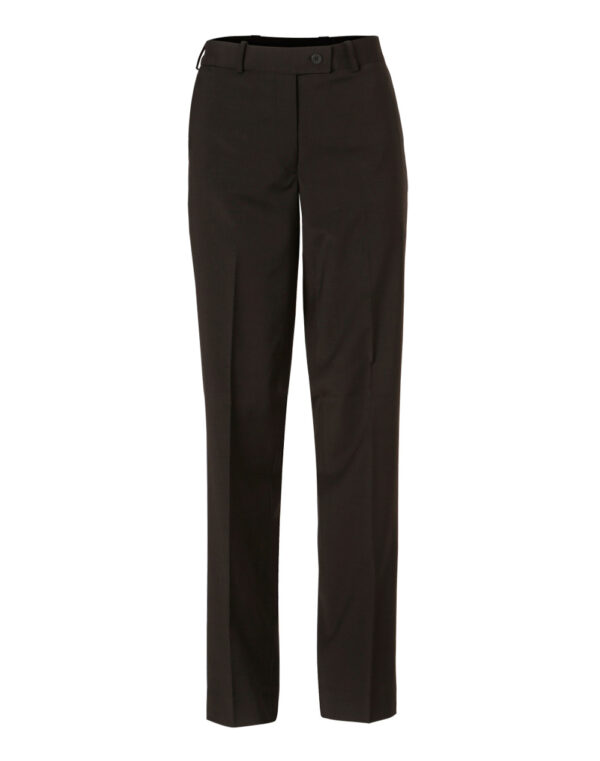 Women's Wool Blend Stretch Slim Leg Flexi Waist Pants - Image 4