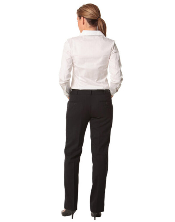 Women's Wool Blend Stretch Low Rise Pants - Image 2