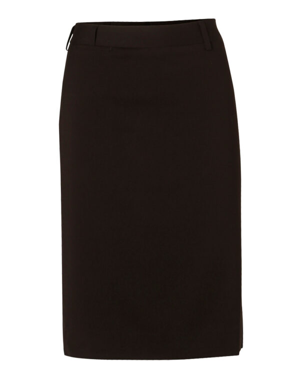 Women's Poly/Viscose Stretch Mid Length Lined Pencil Skirt - Image 3