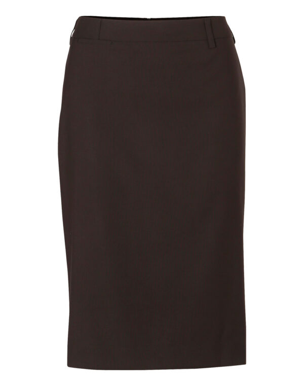 Women's Poly/Viscose Stretch Mid Length Lined Pencil Skirt - Image 4