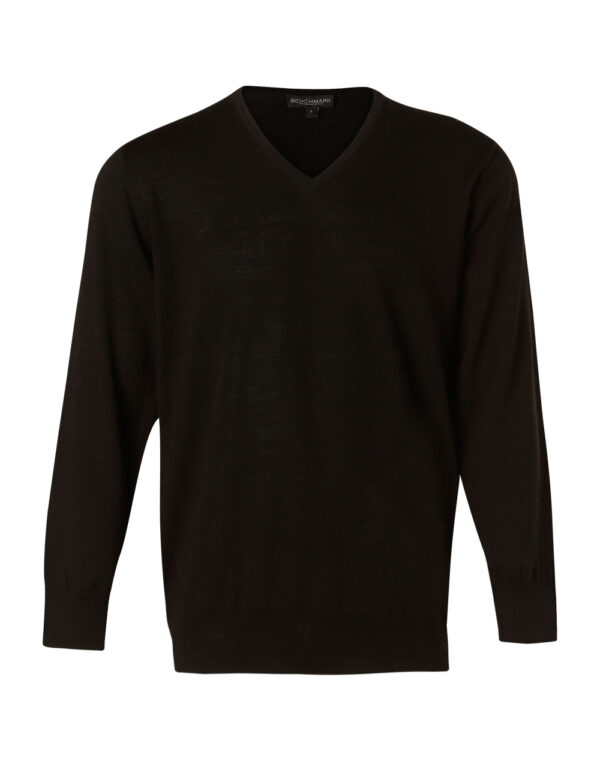 Men's V Neck Long Sleeves Jumper - Image 3