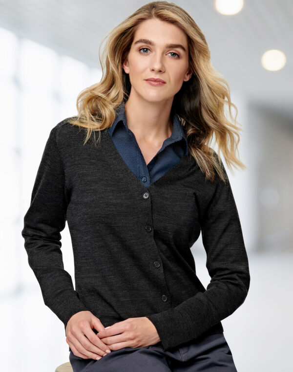Women's V Neck Long Sleeve Cardigan