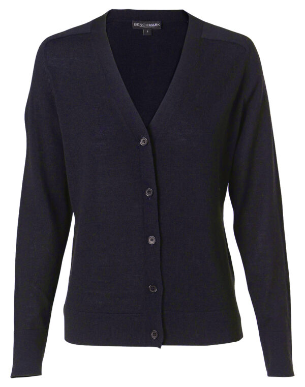 Women's V Neck Long Sleeve Cardigan - Image 5