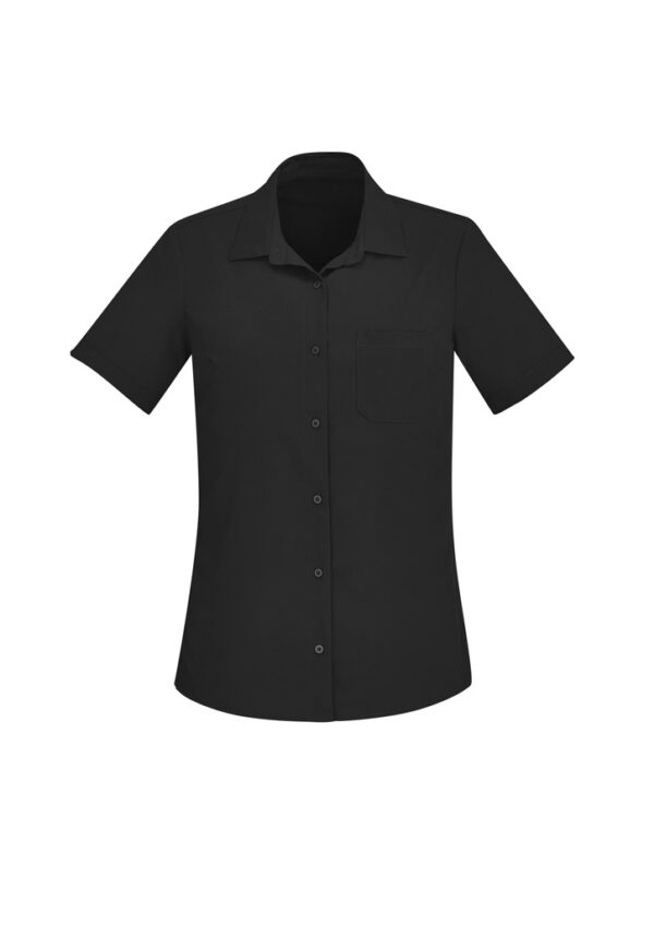Womens Florence Plain Short Sleeve Shirt - Image 41