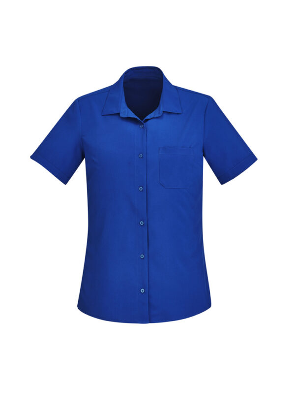 Womens Florence Plain Short Sleeve Shirt - Image 23