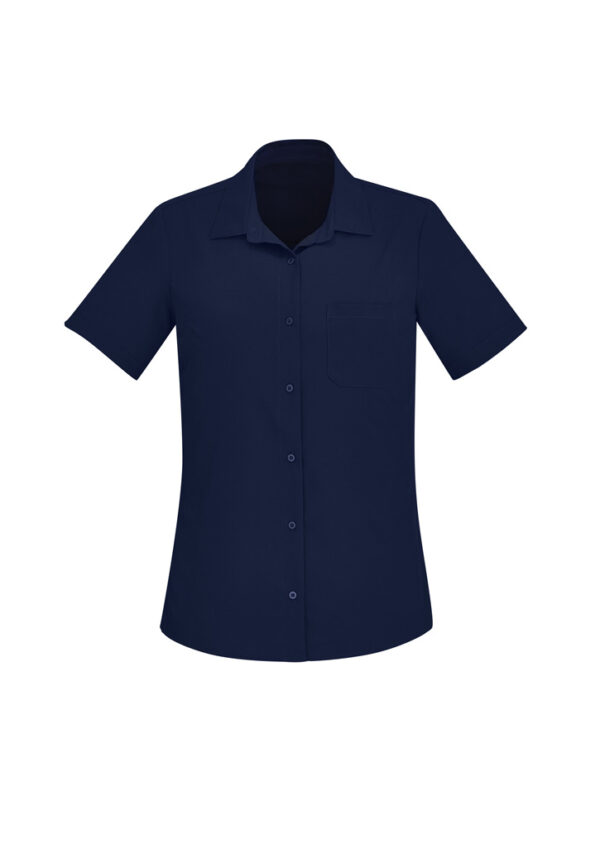 Womens Florence Plain Short Sleeve Shirt - Image 30