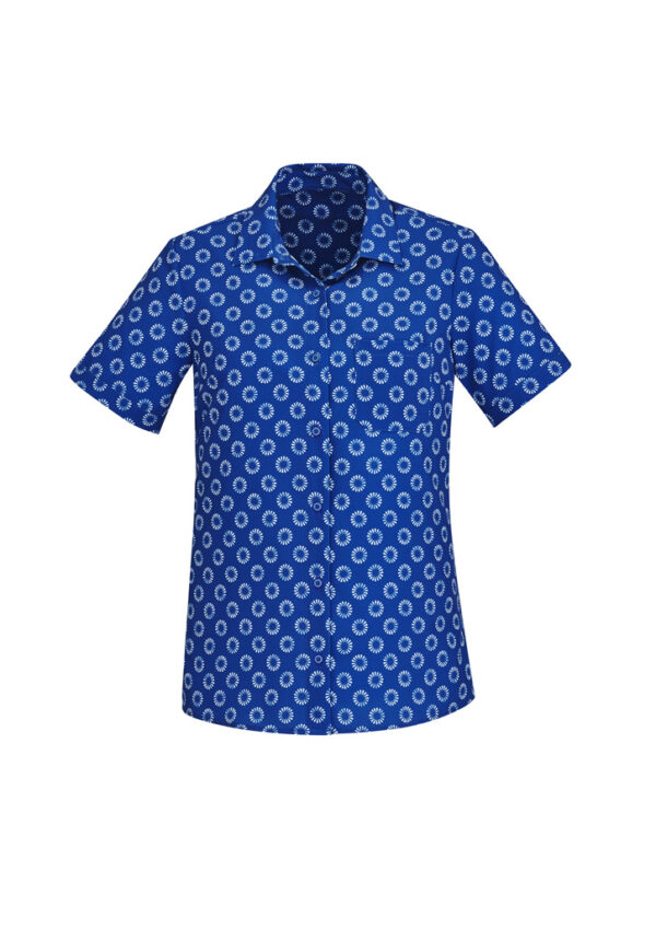 Womens Florence Daisy Print Short Sleeve Shirt - Image 24