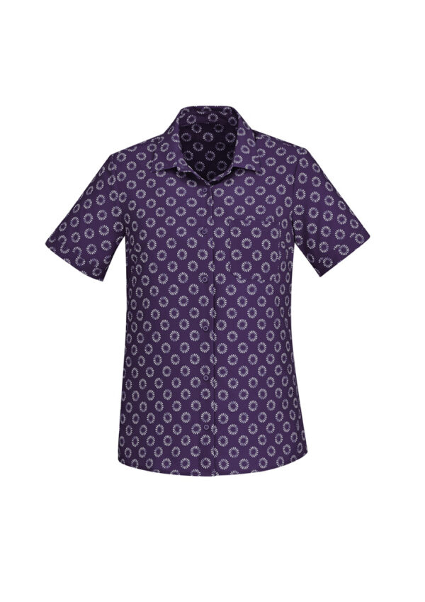 Womens Florence Daisy Print Short Sleeve Shirt - Image 14