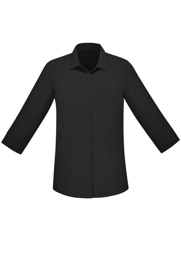 Womens Florence Plain 3/4 Sleeve Shirt - Image 29