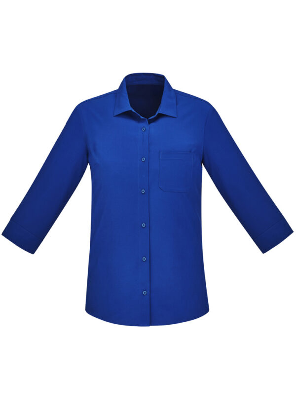 Womens Florence Plain 3/4 Sleeve Shirt - Image 8